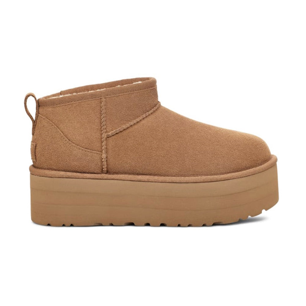 Sienna Ugg Women's Ultra Mini Platform Suede Boot Chestnut