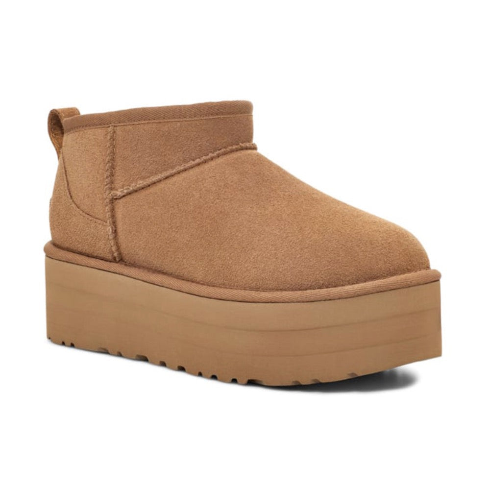 Sienna Ugg Women's Ultra Mini Platform Suede Boot Chestnut