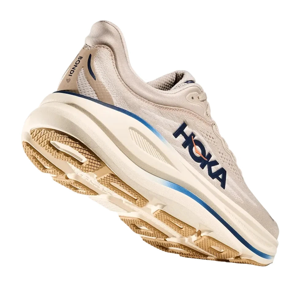 White Smoke Hoka Men's Bondi 9 Stucco/Grout