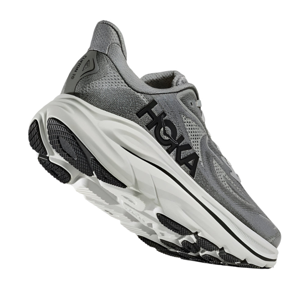 Gray Hoka Men's Clifton 10 Galactic Grey / Asteroid Wide