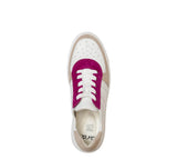 Ara Women's Calgary Lace-Up Sneaker Shell / White Pink Suede