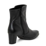 Dark Slate Gray Ara Women's Osmanthus Zip Heel Boot Black Nappa Leather