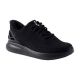 Black Kizik Big Kids Athens Hands-Free Knit Sneaker Black Out