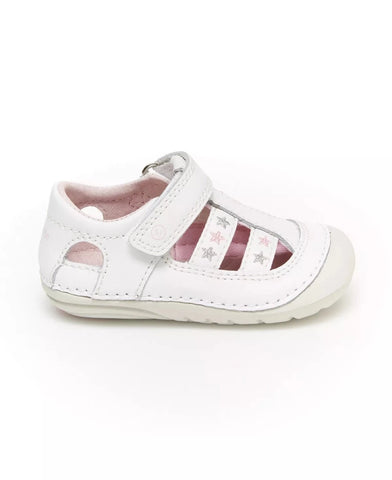 Stride Rite Infant Girls SM Aurora Sandal Velcro White