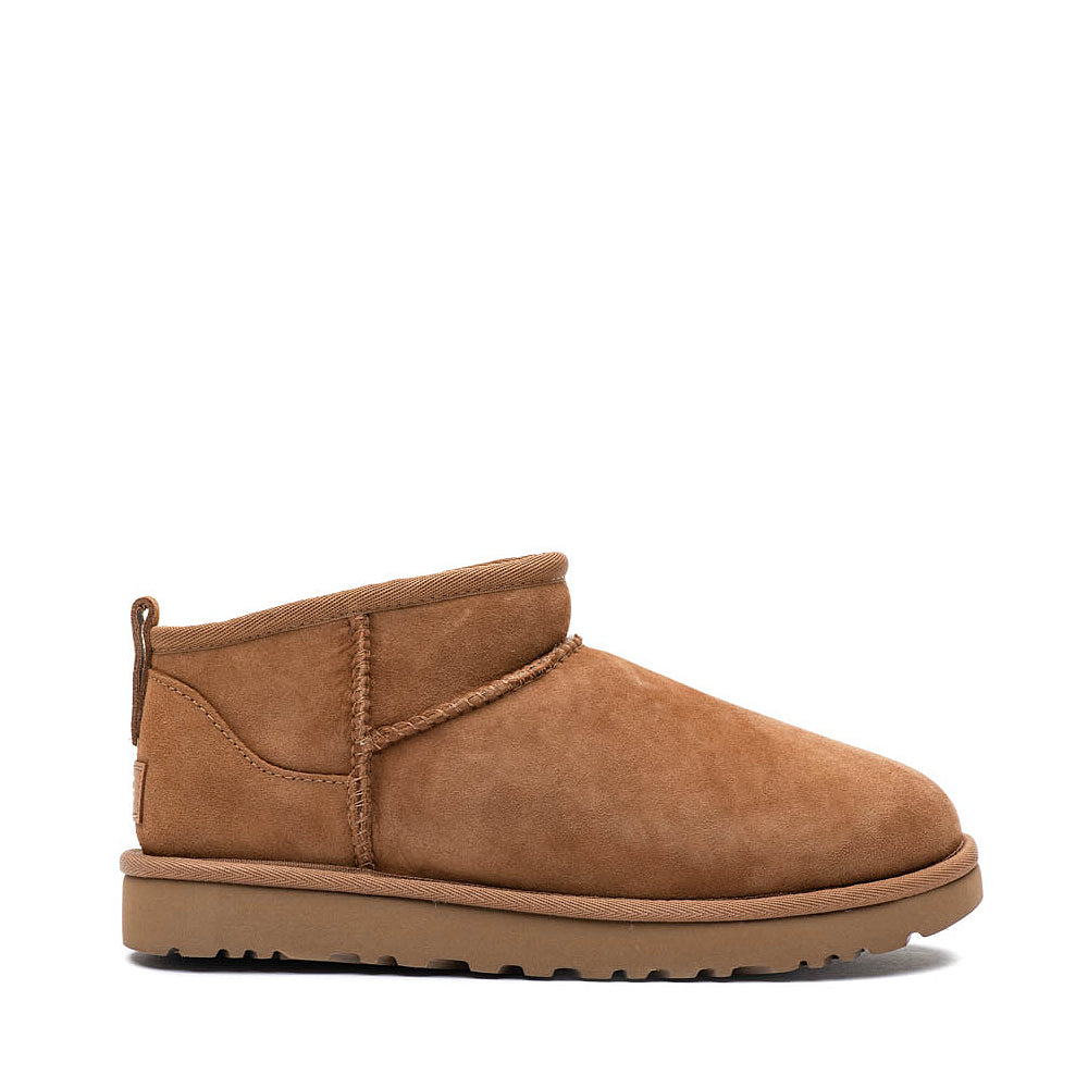 Sienna Ugg Big Girls Classic Ultra Mini Suede Boot Chestnut