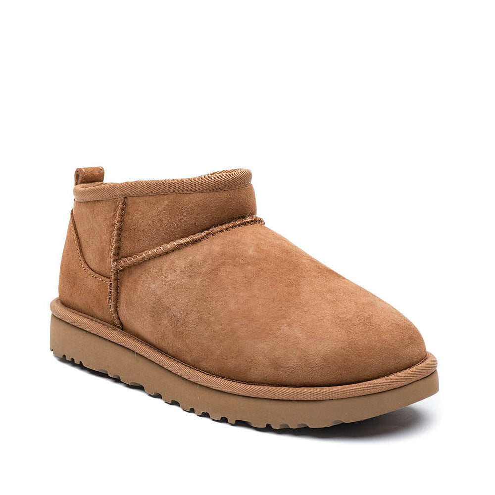 Sienna Ugg Big Girls Classic Ultra Mini Suede Boot Chestnut