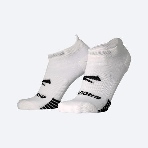White Smoke Brooks Unisex Ghost Lite No Show Sock 2 Pack Assorted