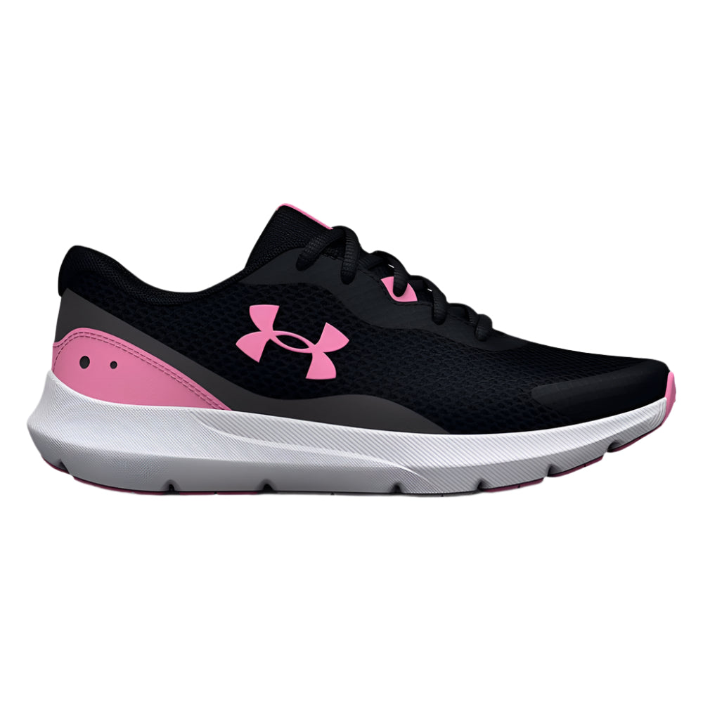 Black Under Armour Big Girls Surge 3 Black
