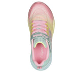Gray Skechers Little Girls Twisty Brights - Swirled Velcro Light Pink / Multi