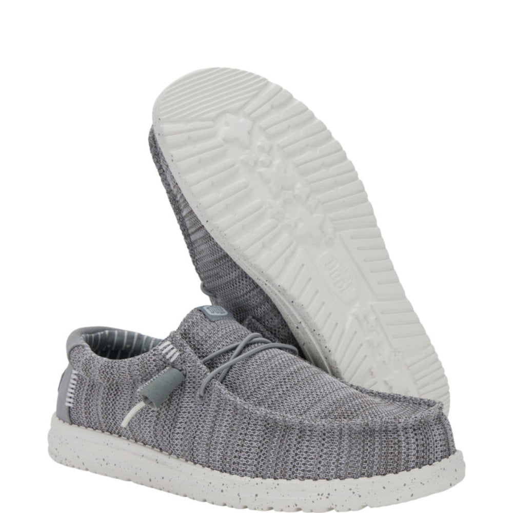 Gray Hey Dude Men's Wally Stretch Sox Slip On Grey