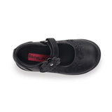 Lavender Valencia Imports (Rachel Shoes) Toddler Girls Briar Mary Jane w/ Velcro Strap Black Patent