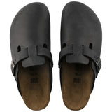 Dark Slate Gray Birkenstock Unisex Boston Clog Black Oiled Leather