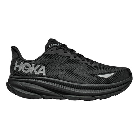 Hoka Women's Clifton 9 GTX Sneaker Black / Black