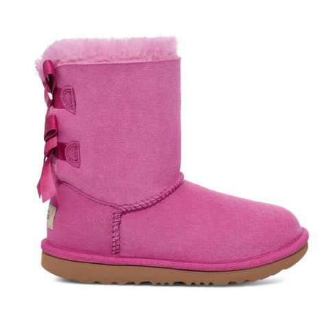 Ugg Toddler Girls Bailey Bow II Suede Boot Purple Ruby
