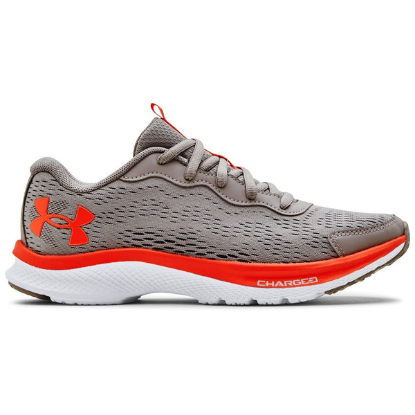 Gray Under Armour Big Boys UA Charged Bandit 7 Gray Wolf