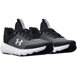 Light Gray Under Armour Grade School Boys UA Charged Revitalize Black