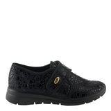 Black Spring Step Women's Flexus Amay Shoes Black Croc