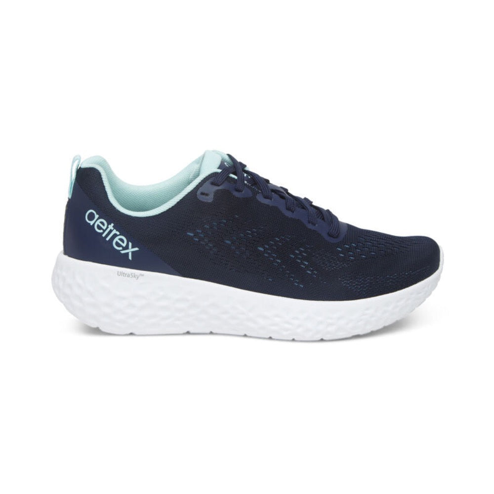 Dark Slate Gray Aetrex Danika Arch Support Sneaker Navy