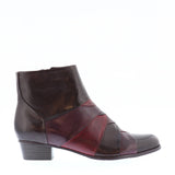 Dark Slate Gray Regarde Le Ciel Women's Stefany-172 Zip Up Ankle Boot Brown / Vino / Sangria