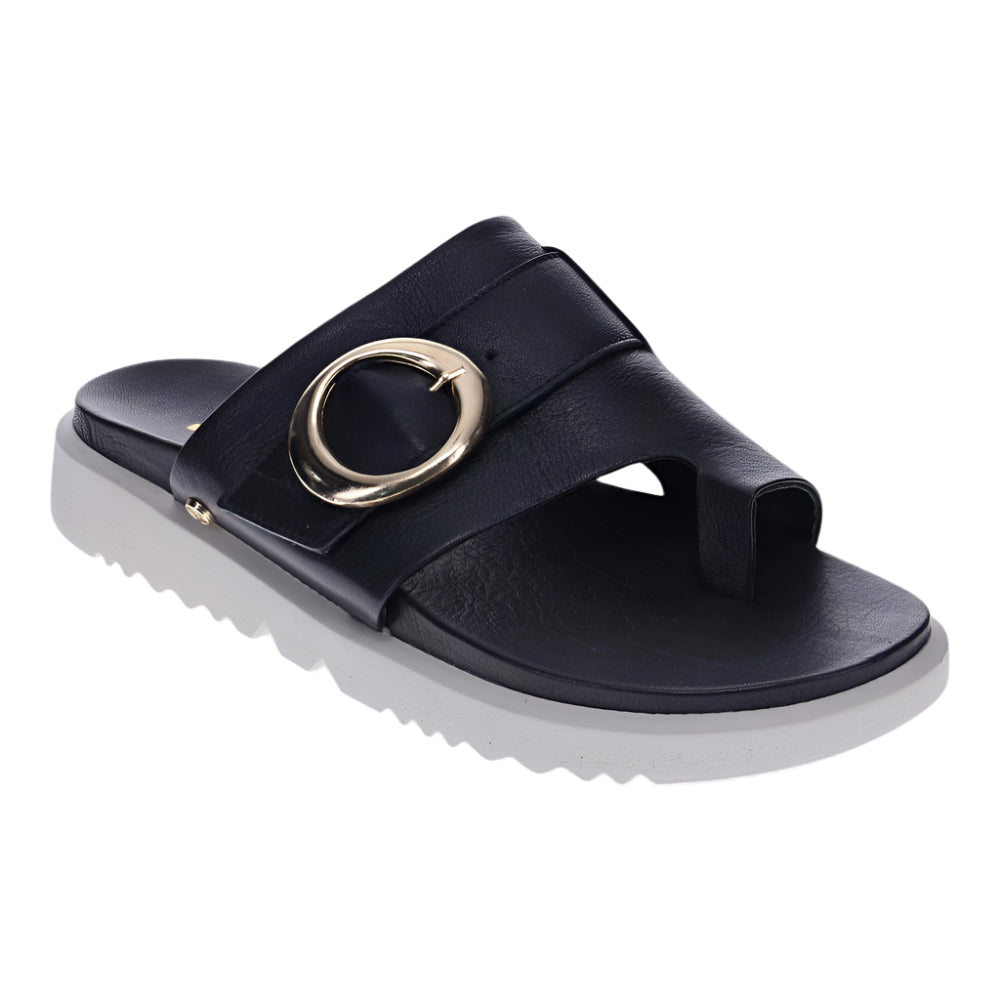 Gray Revere Women's Biscay Toe Post Slide Sandal