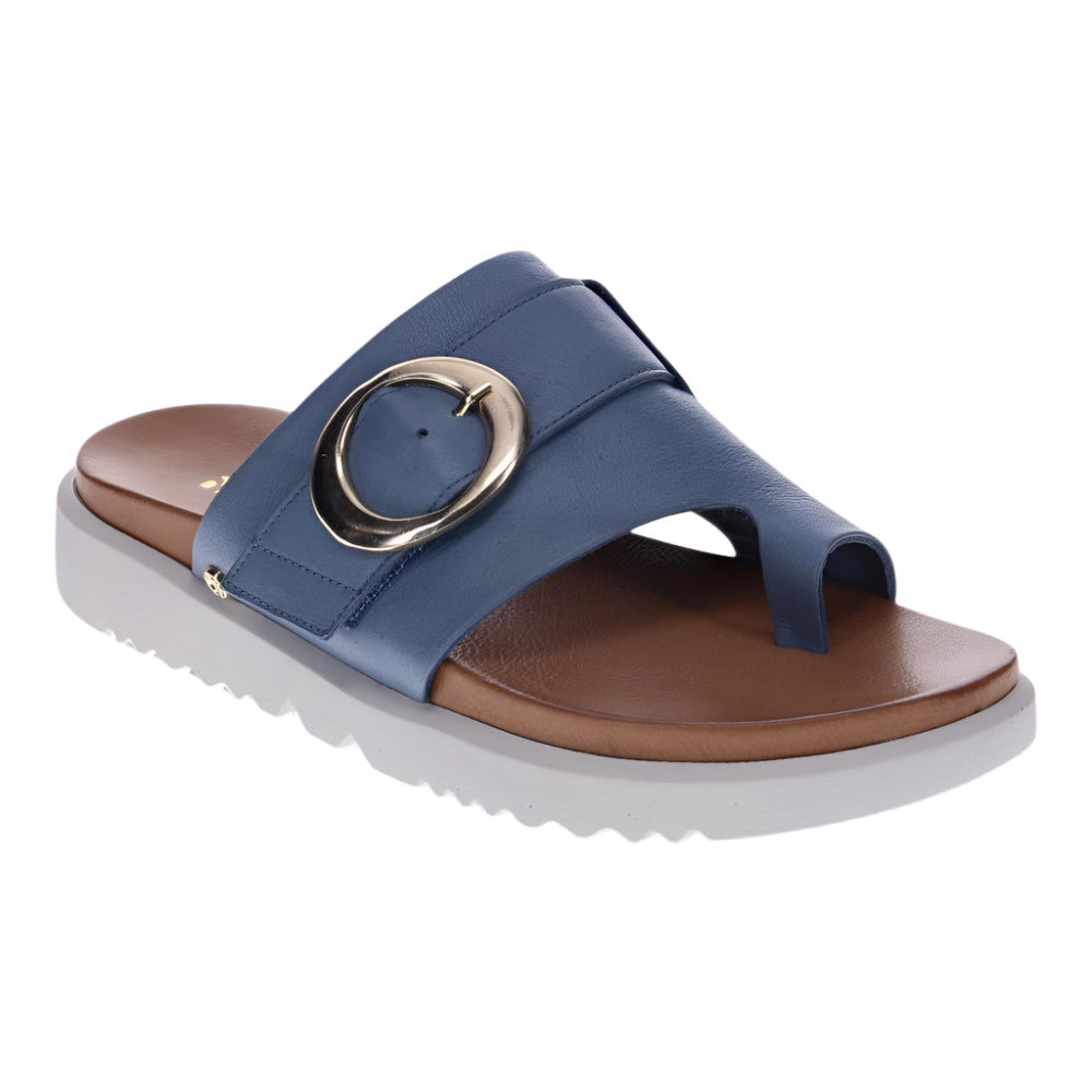 Dim Gray Revere Women's Biscay Toe Post Slide Sandal