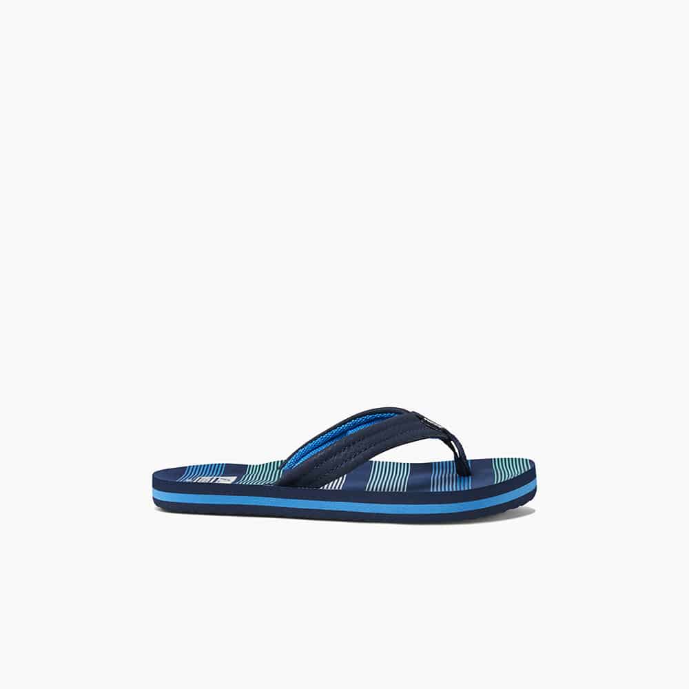 Snow Reef Boys Ahi Flip Flop Deep Sea Stripes