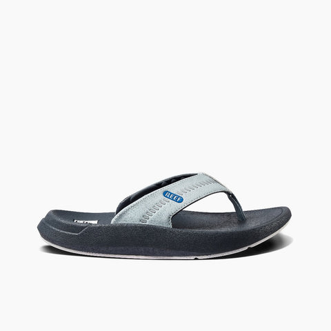 Reef Men's Swellsole Cruiser Flip Flop Sandal Grey / Blue