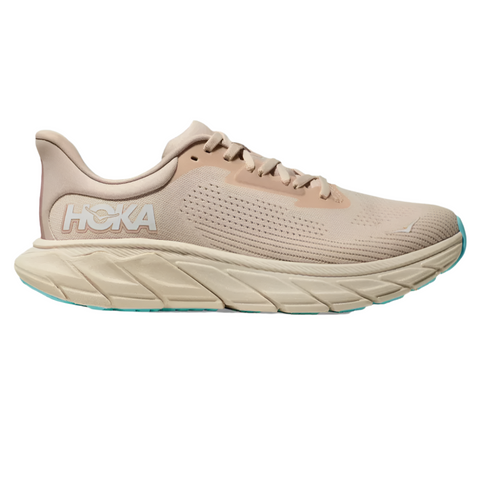 Tan Hoka Women's Arahi 7 Vanilla / Cream