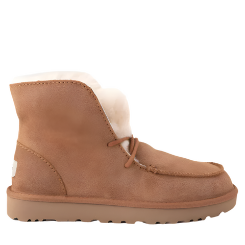 Ugg Women's Diara Lace Up Ankle Suede Boot Chestnut