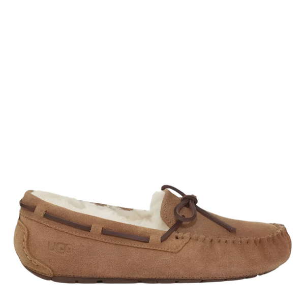 Sienna Ugg Big Girls Dakota Moccasin Suede Slipper Chestnut