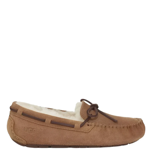 Sienna Ugg Big Girls Dakota Moccasin Suede Slipper Chestnut