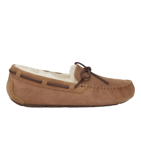 Sienna Ugg Big Girls Dakota Moccasin Suede Slipper Chestnut