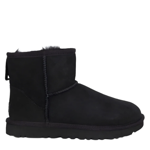 Black Ugg Big Girls Classic Mini II Suede Boot Black