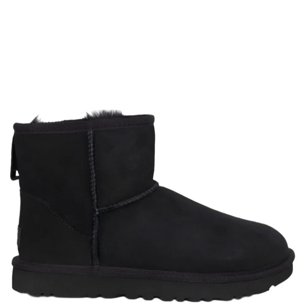 Black Ugg Big Girls Classic Mini II Suede Boot Black