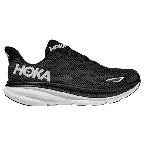 Hoka Damen Clifton 9 Schwarz / Weiß