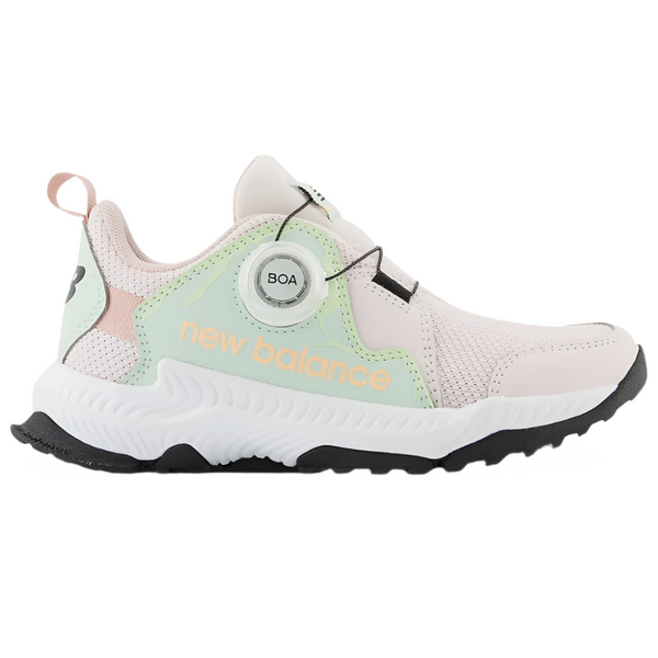 Light Gray New Balance Grade School Girls DynaSoft Trail Magic BOA Sneaker Pink Granite