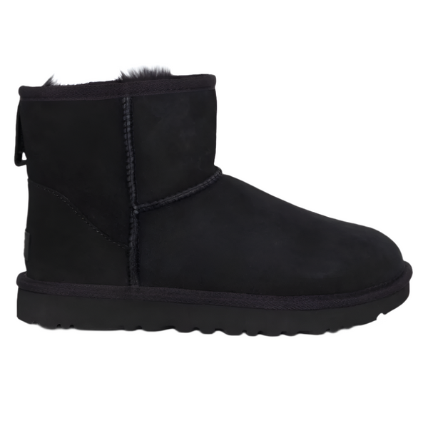 Black Ugg Big Girls Classic Mini II Suede Boot Black