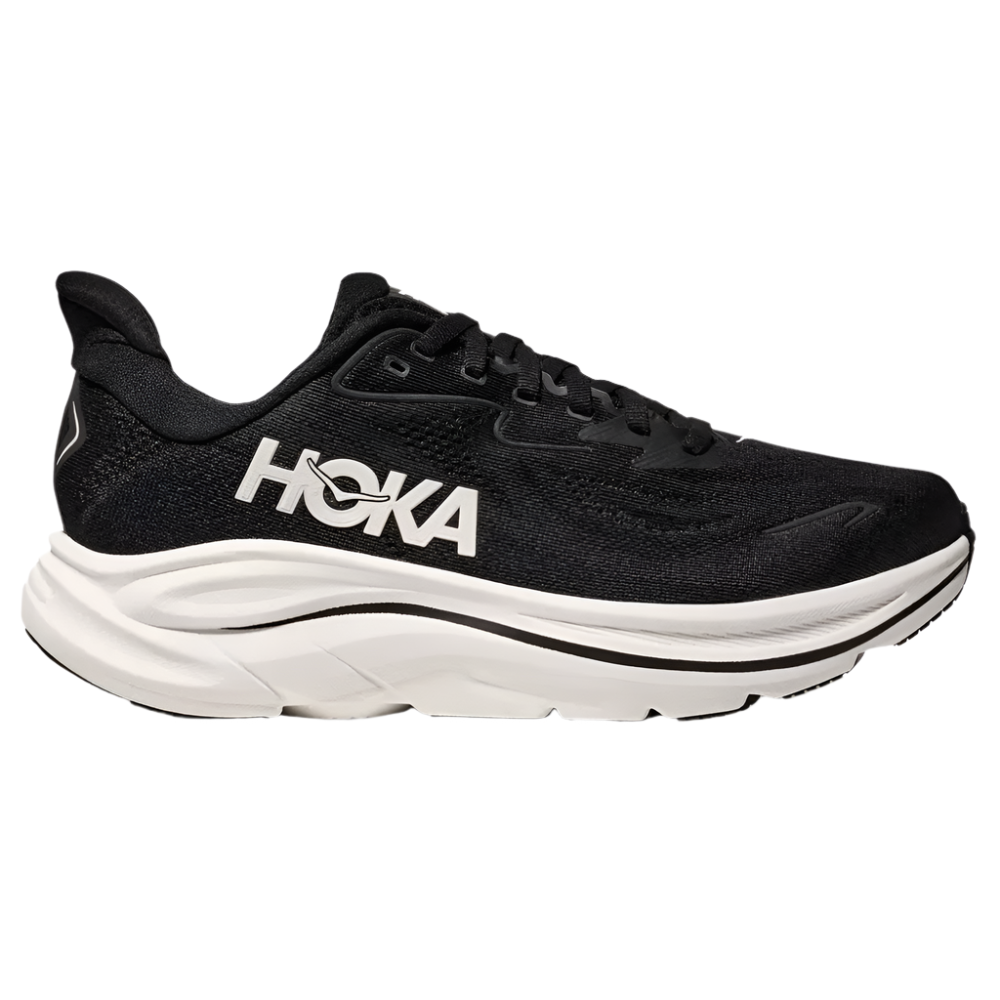 Black Hoka Women's Clifton 10 Black / White