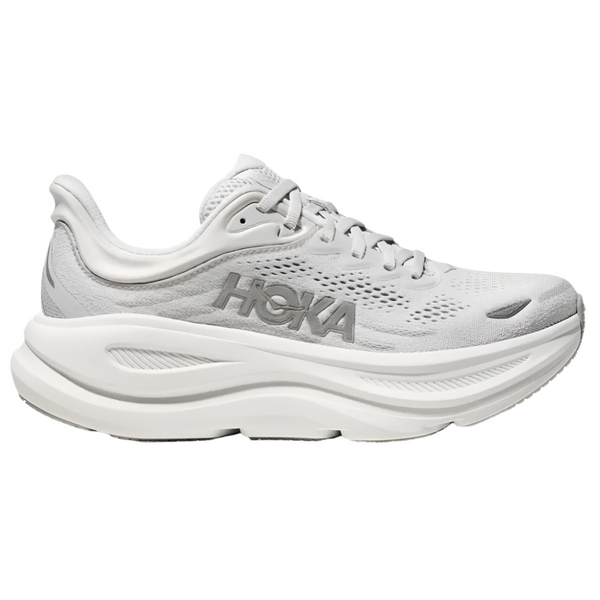 Light Gray Hoka Women's Bondi 9 Stardust / Silver