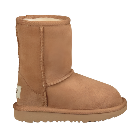 Sienna Ugg Toddler Girls Classic Short II Suede Boot Chestnut