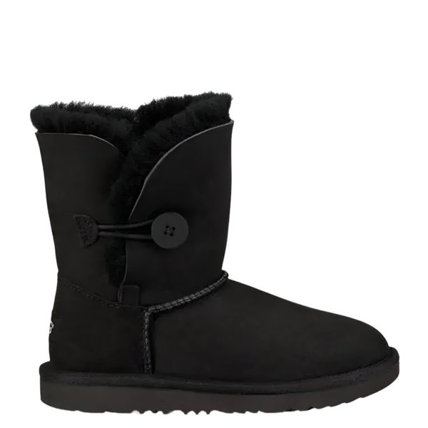 Black Ugg Kid's Bailey Button Black