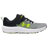 Light Gray Under Armour Big Boys UA Assert 10 AC Velcro Mod Gray