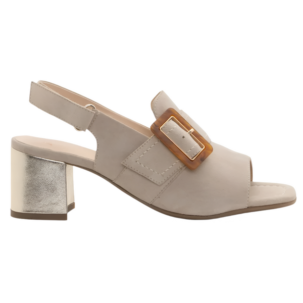 Rosy Brown Ara Women's Bruges Block Heel Sandal Sand Kid Suede