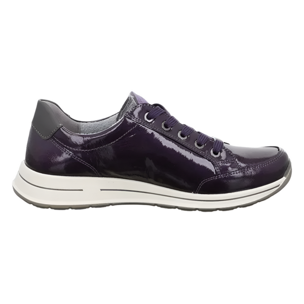 Dark Slate Gray Ara Women's Oleanna Plum Patent Leather / Suede / Anthracite