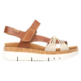 Rosy Brown Pikolinos Women's Palma Platform Sandal Denim & Marfil Bra