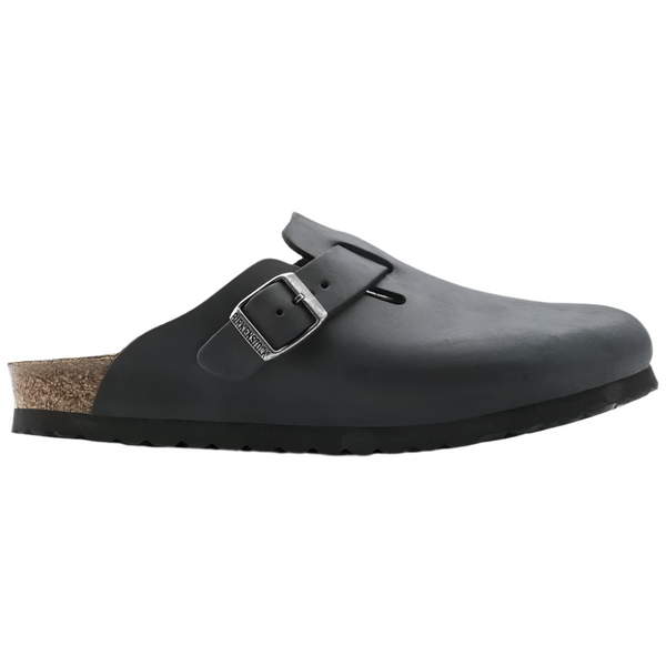 Dark Slate Gray Birkenstock Unisex Boston Clog Black Oiled Leather