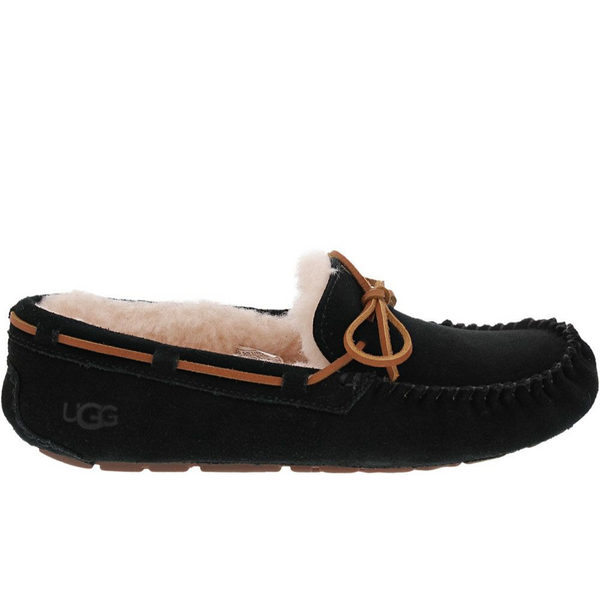 Tan Ugg Women's Dakota Moccasin Suede Slipper Black