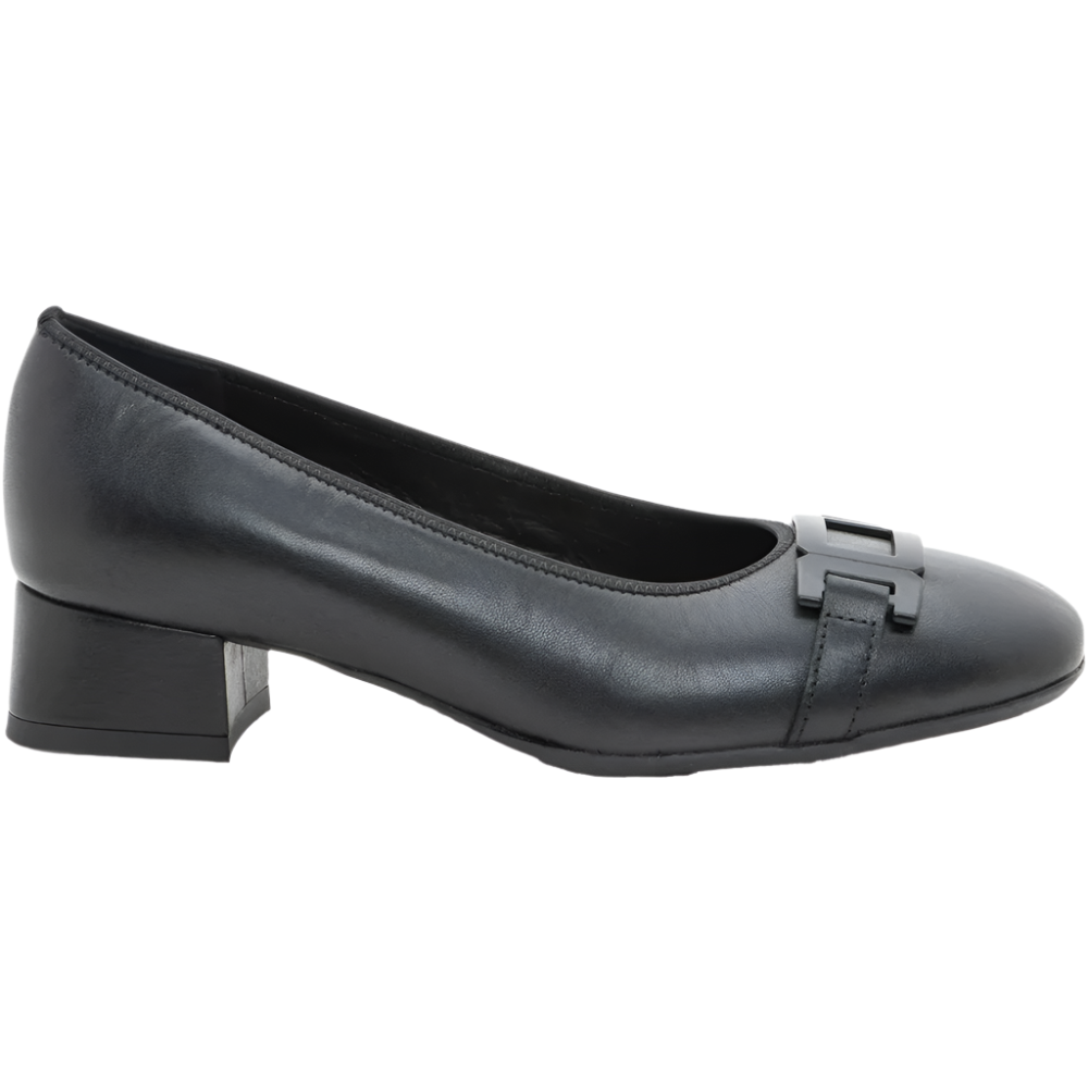 Dark Slate Gray Ara Women's Gallant 2 Black Calf Leather
