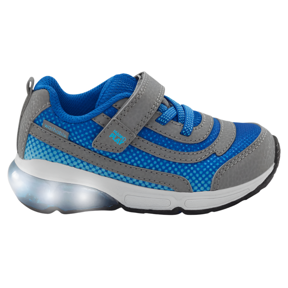 Dark Slate Blue Stride Rite Pre School Boys M2P Light-Up Surge Bounce Sneaker Grey