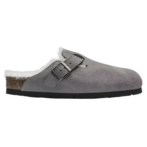 Dim Gray Birkenstock Unisex Shearling Leather Stone Coin